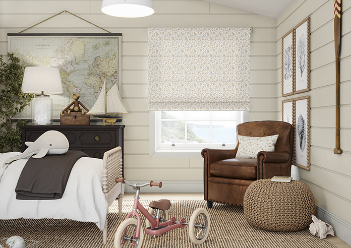 Whaley Great, Star Splash Sand - Twist&Fit Roman Blind - Image 3